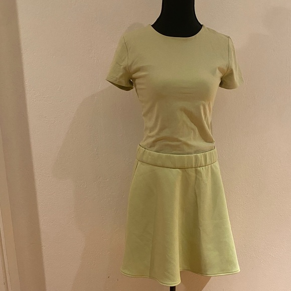 Express Dresses & Skirts - Elegant Green Shirt and Skirt Set NWT (2 piece)